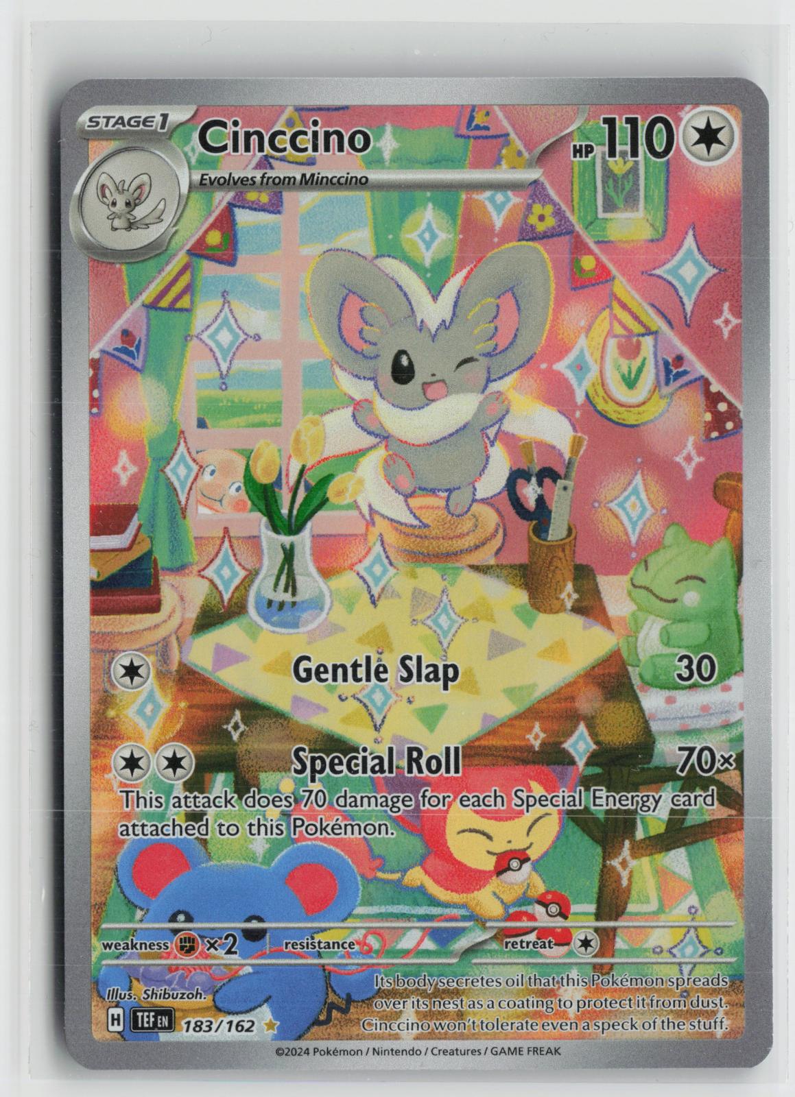 Cinccino 183/162 Illustration Rare Temporal Forces Pokemon Holo NM