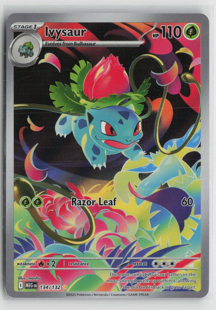 Ivysaur 134/132 Illustration Rare Mega Evolution Pokemon Holo NM0