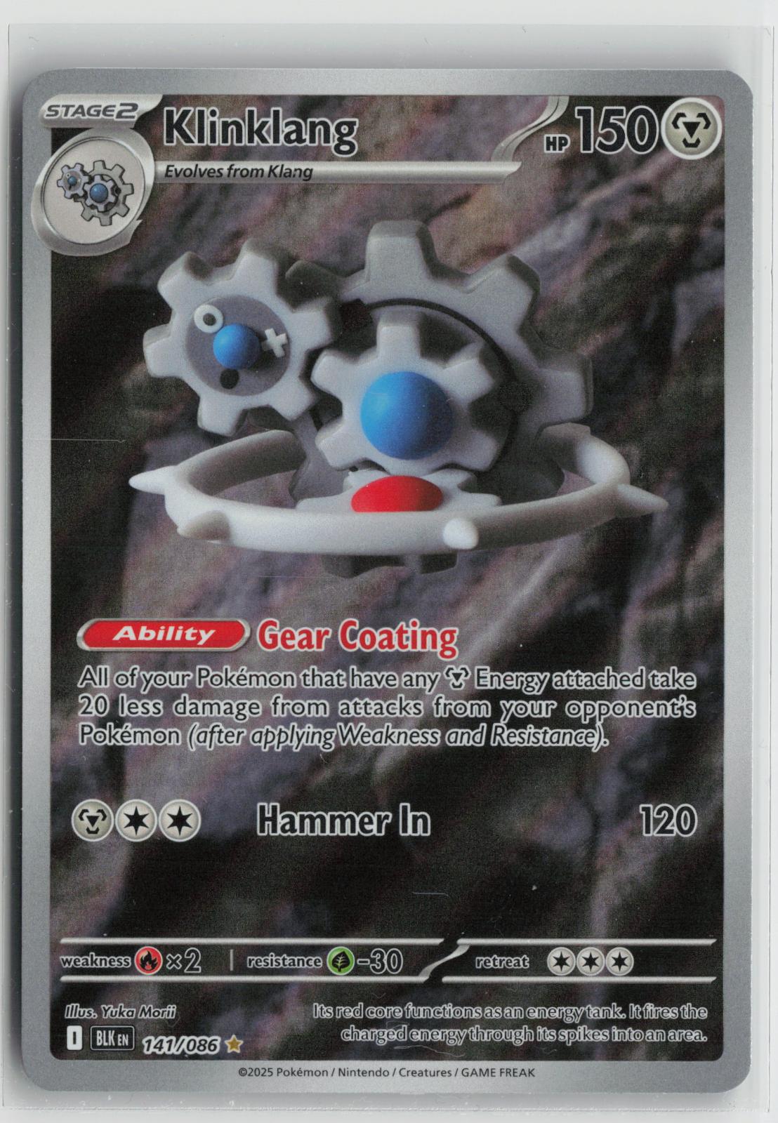 Klinklang 141/086 Black Bolt NM Holo Illustration Rare Pokemon