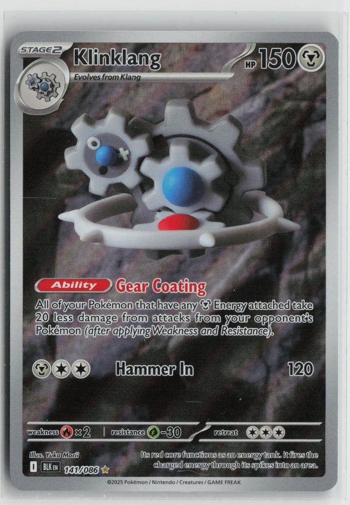 Klinklang 141/086 Black Bolt NM Holo Illustration Rare Pokemon0