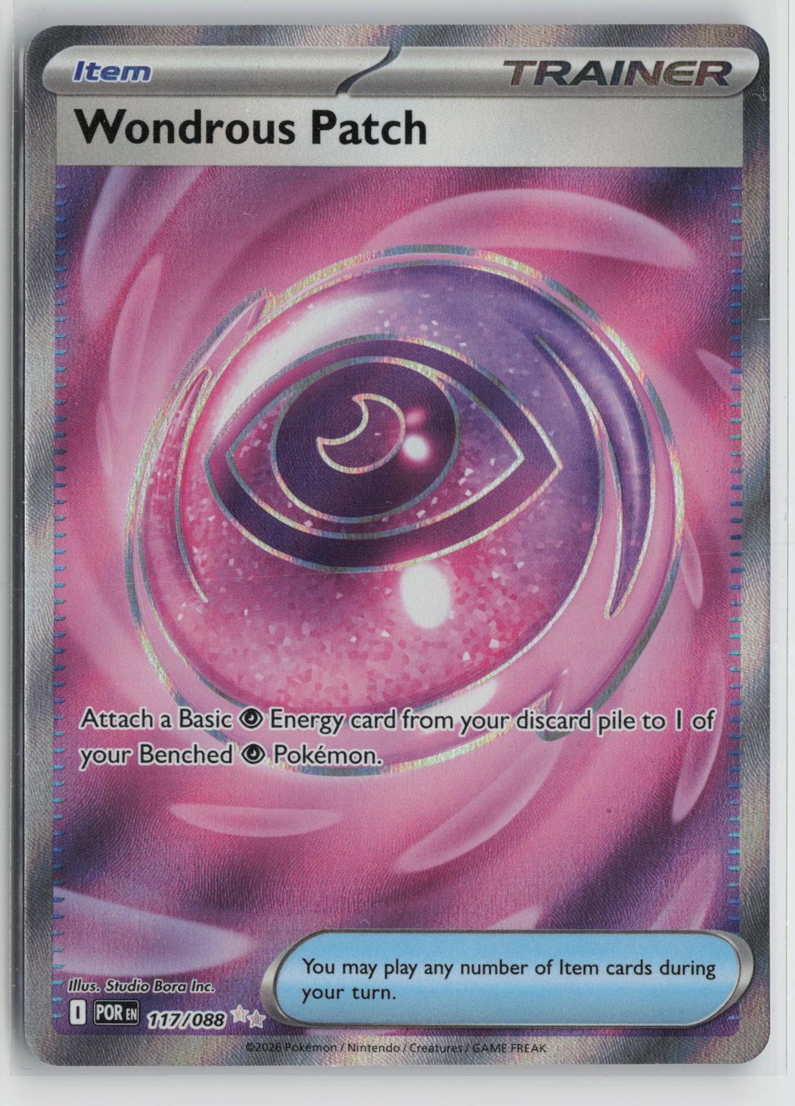 Wondrous Patch 117/088 Ultra Rare Perfect Order Pokemon Holo NM