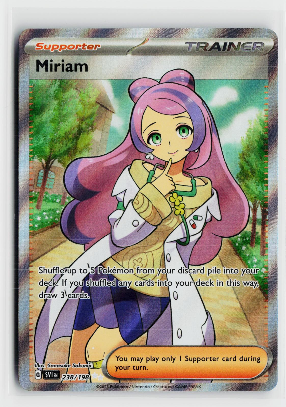 Miriam 238/198 Scarlet & Violet NM UR Holo Pokemon