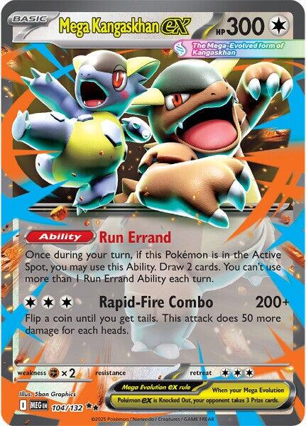 Mega Kangaskhan ex 104/132 Mega Evolution NM RR Holo Pokemon