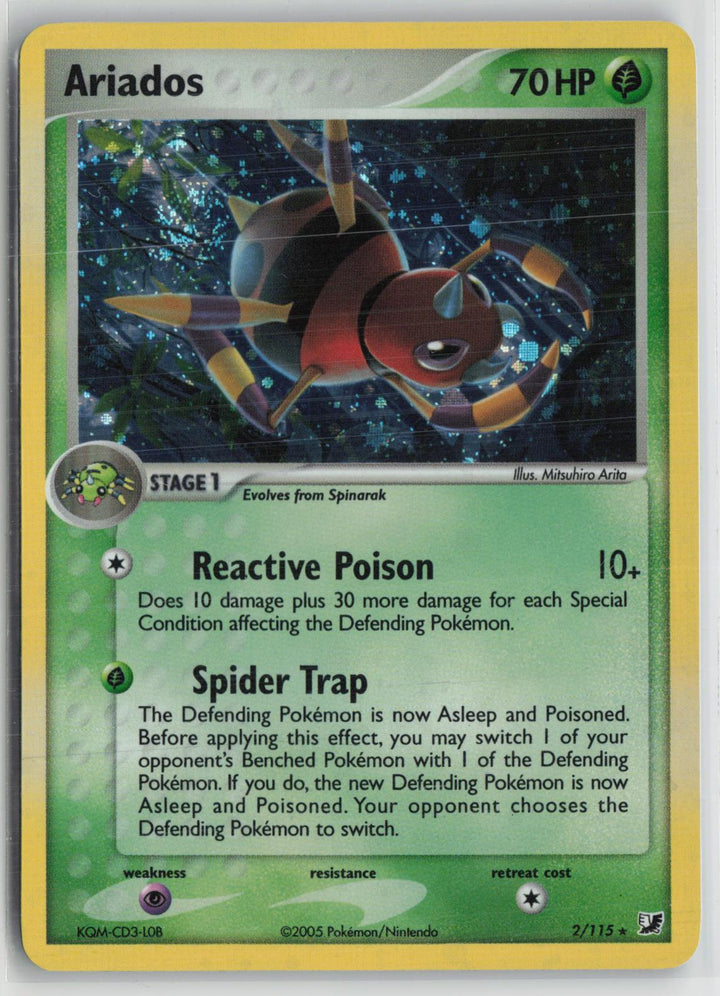 Ariados 2/115 Holo Rare Unseen Forces Pokemon LP0