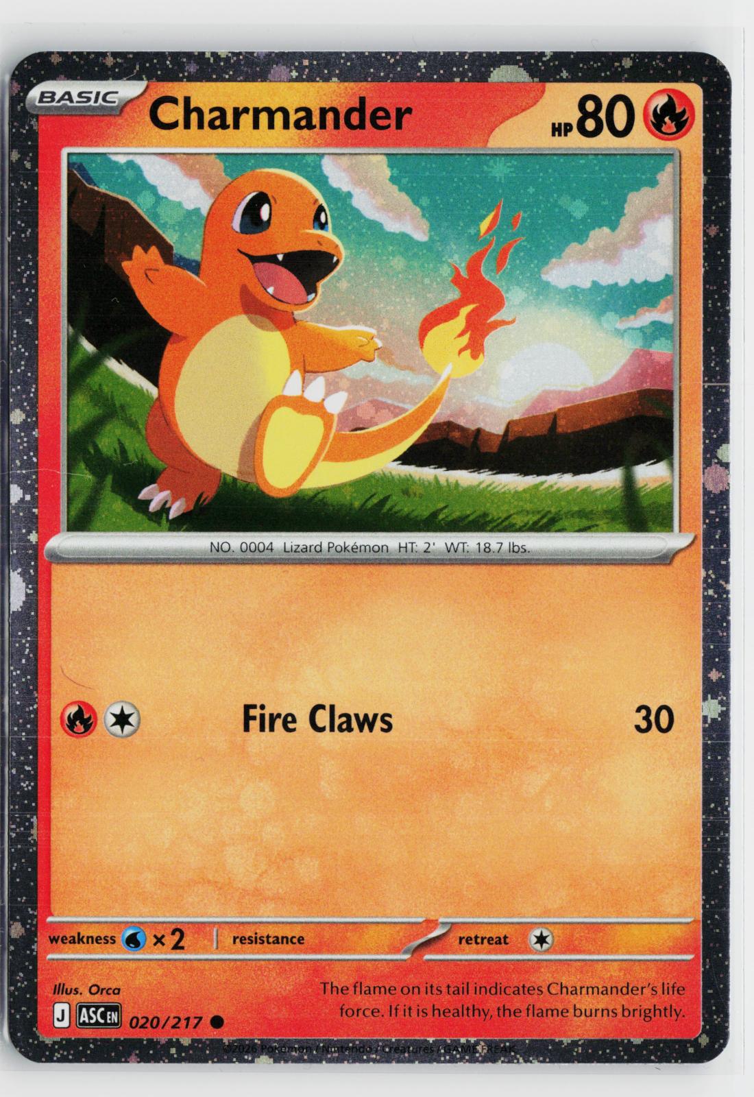 Charmander (Cosmos Holo) 020/217 Miscellaneous Cards & Products NM C Pokemon