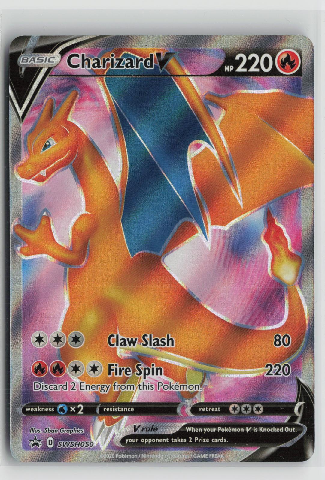 Charizard V SWSH050 Sword & Shield Promo NM Holo P Pokemon