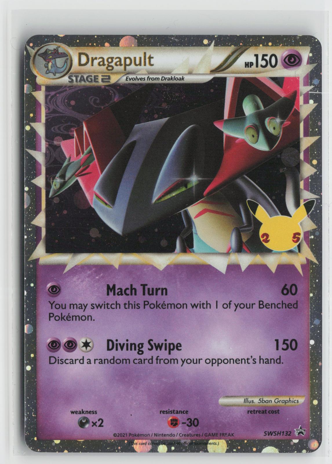 Dragapult (Prime) SWSH132 Sword & Shield Promo NM Holo P Pokemon