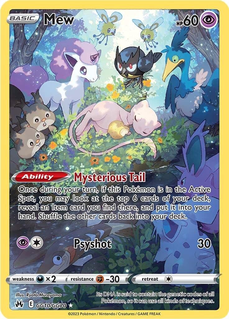 Mew GG10/GG70 Crown Zenith Galarian Gallery NM Holo TG Pokemon