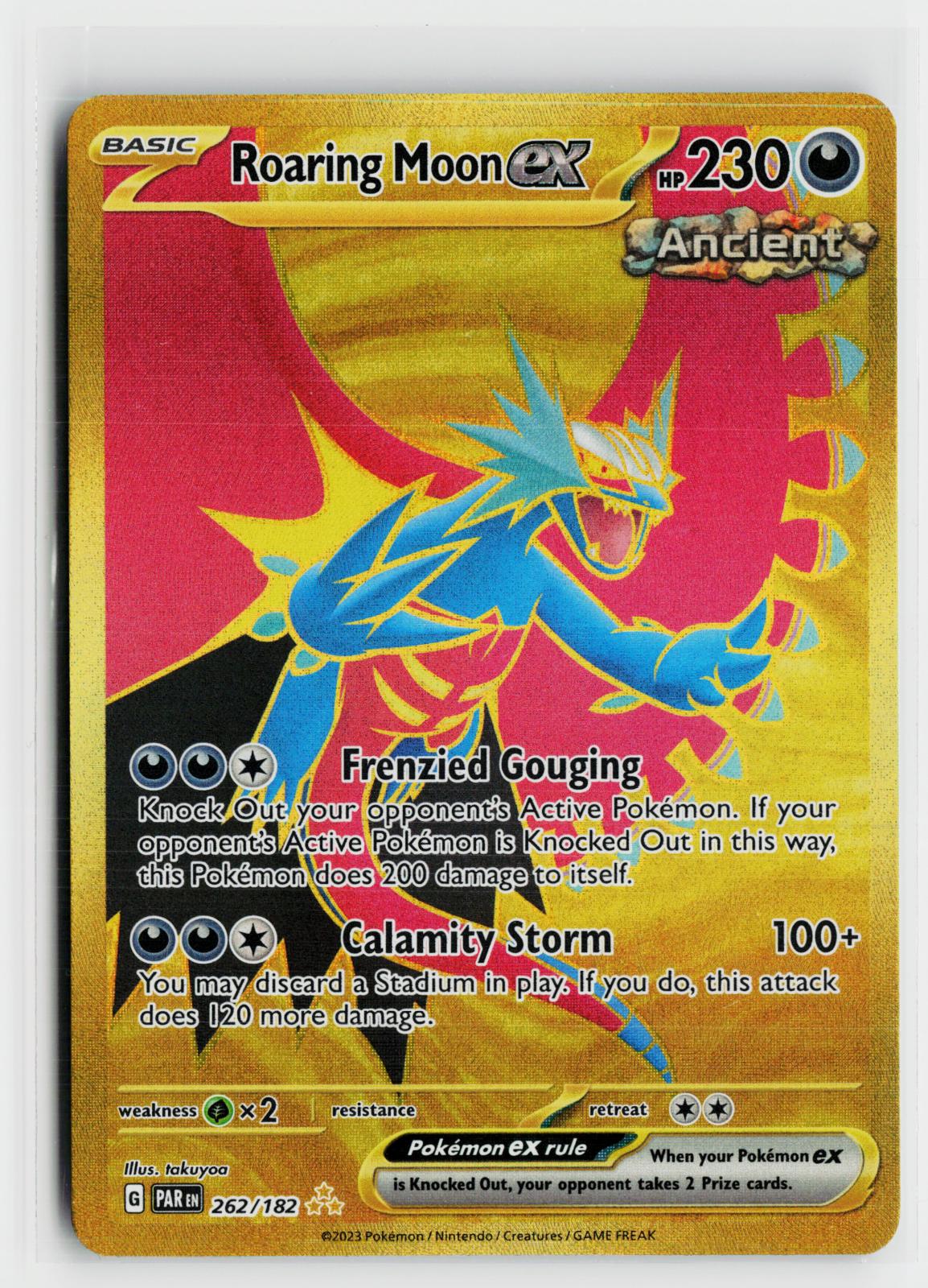 Roaring Moon ex 262/182 Paradox Rift NM HR Holo Pokemon