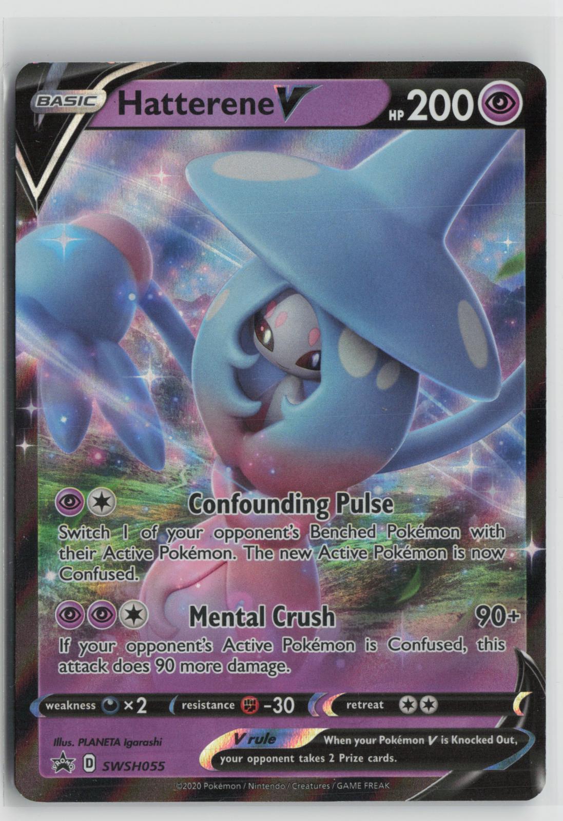 Hatterene V SWSH055 Holo Promo Sword & Shield Promo Pokemon NM