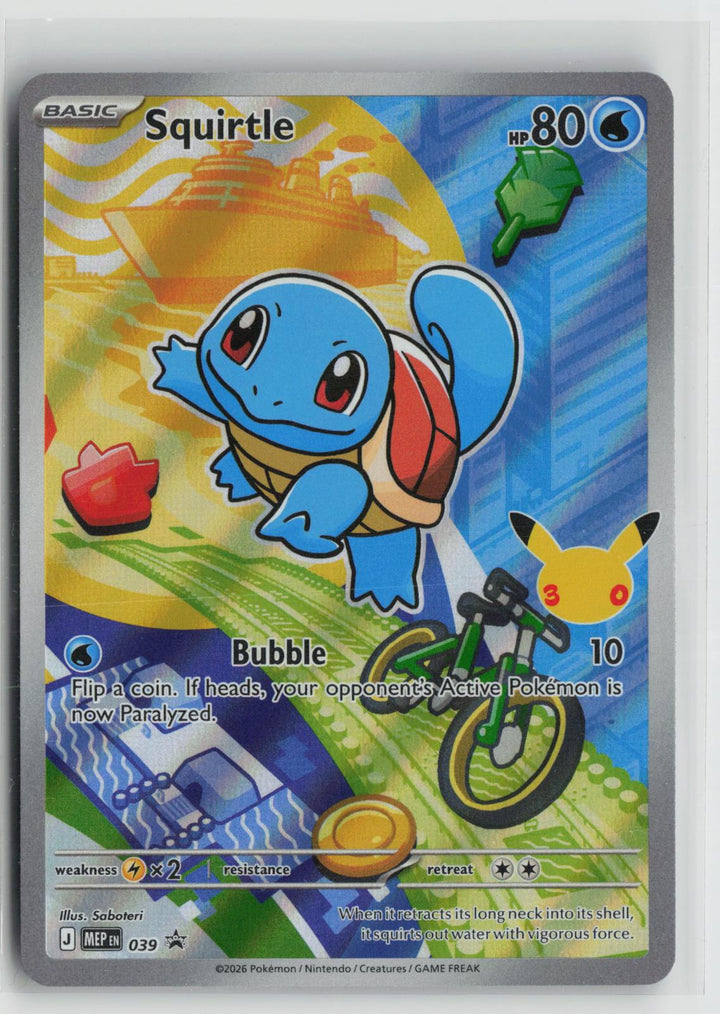Squirtle 039 Holo Promo ME: Mega Evolution Promo Pokemon NM0