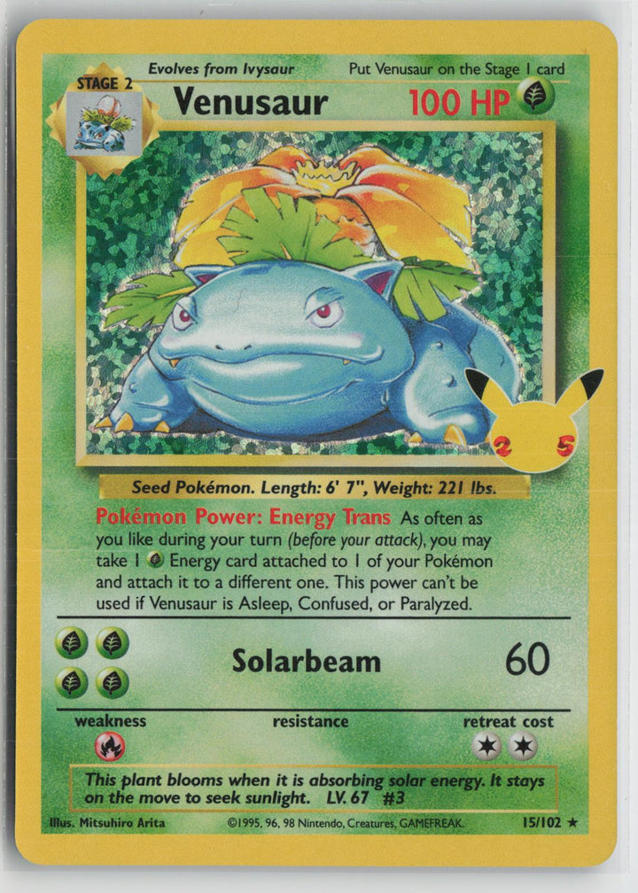 Venusaur 15/102 Classic Collection Celebrations: Classic Collection Pokemon NM0