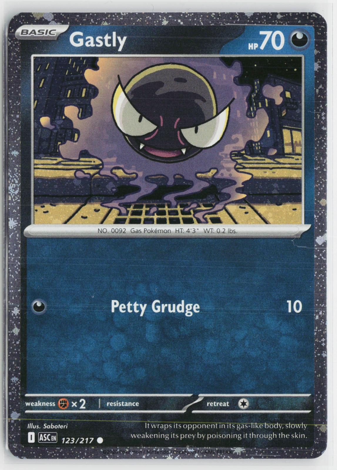 Gastly (Cosmos Holo) 123/217 Miscellaneous Cards & Products NM C Pokemon