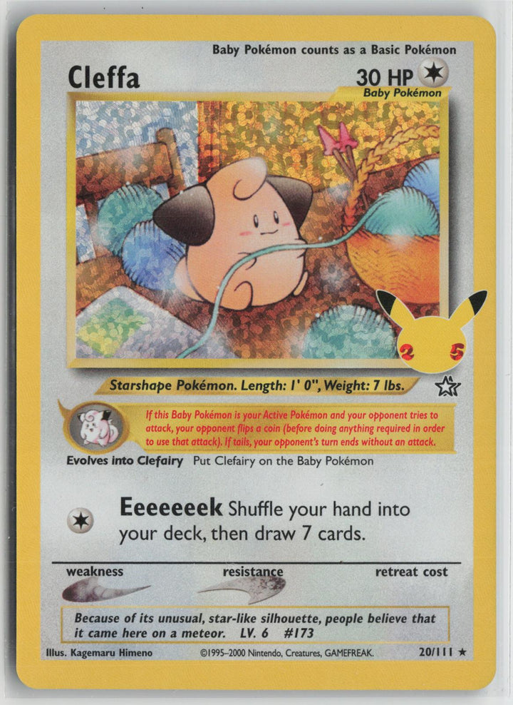 Cleffa 20/111 Classic Collection Celebrations: Classic Collection Pokemon NM0