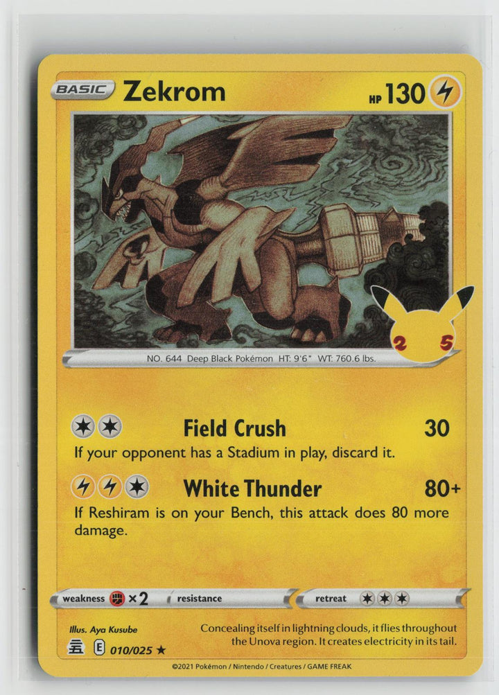 Zekrom 010/025 Rare Celebrations Pokemon NM0