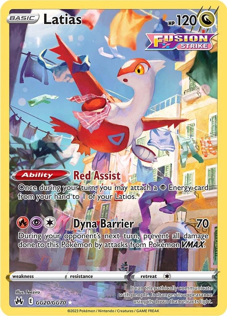 Latias GG20/GG70 Crown Zenith Galarian Gallery NM Holo TG Pokemon