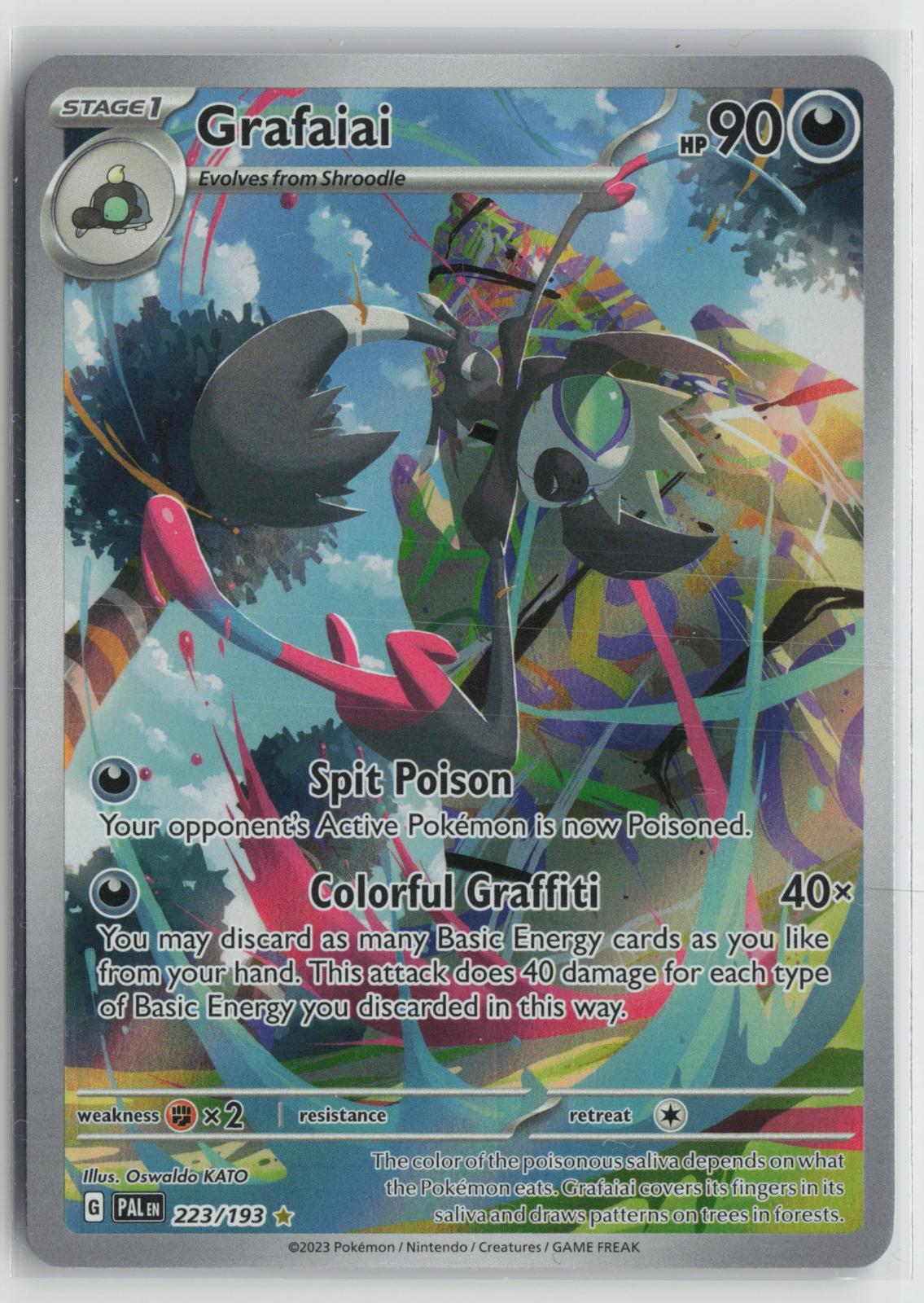 Grafaiai 223/193 Illustration Rare Paldea Evolved Pokemon Holo NM