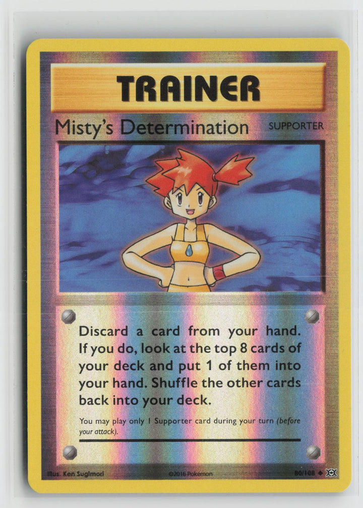 Misty's Determination 80/108 Uncommon Evolutions Pokemon Reverse Holo NM0