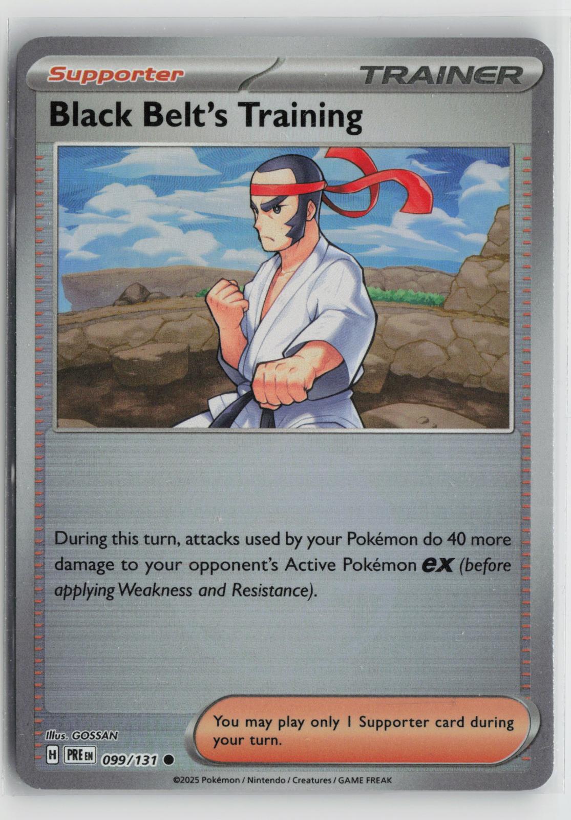 Black Belt's Training 099/131 Common Prismatic Evolutions Pokemon NM
