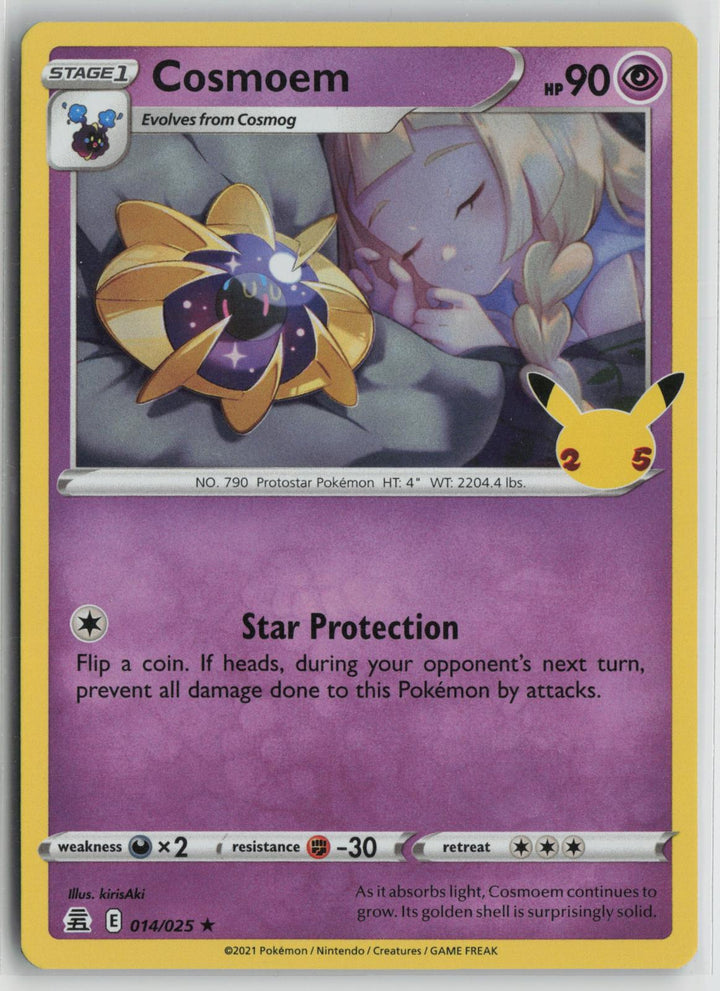 Cosmoem 014/025 Rare Celebrations Pokemon Holo NM0