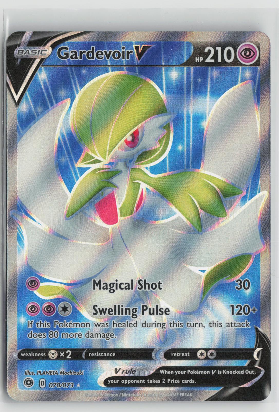 Gardevoir V 070/073 Ultra Rare Champion's Path Pokemon Holo NM