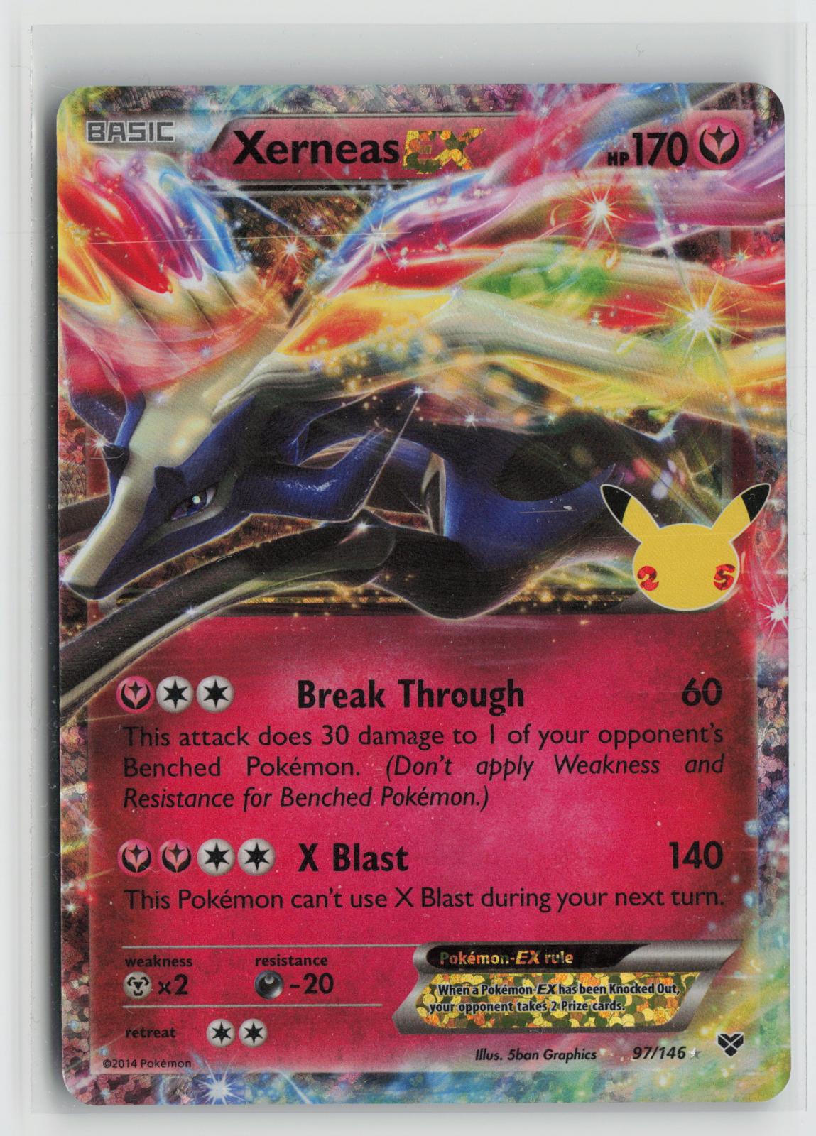 Xerneas EX 97/146 Celebrations: Classic Collection Pokemon Holo NM