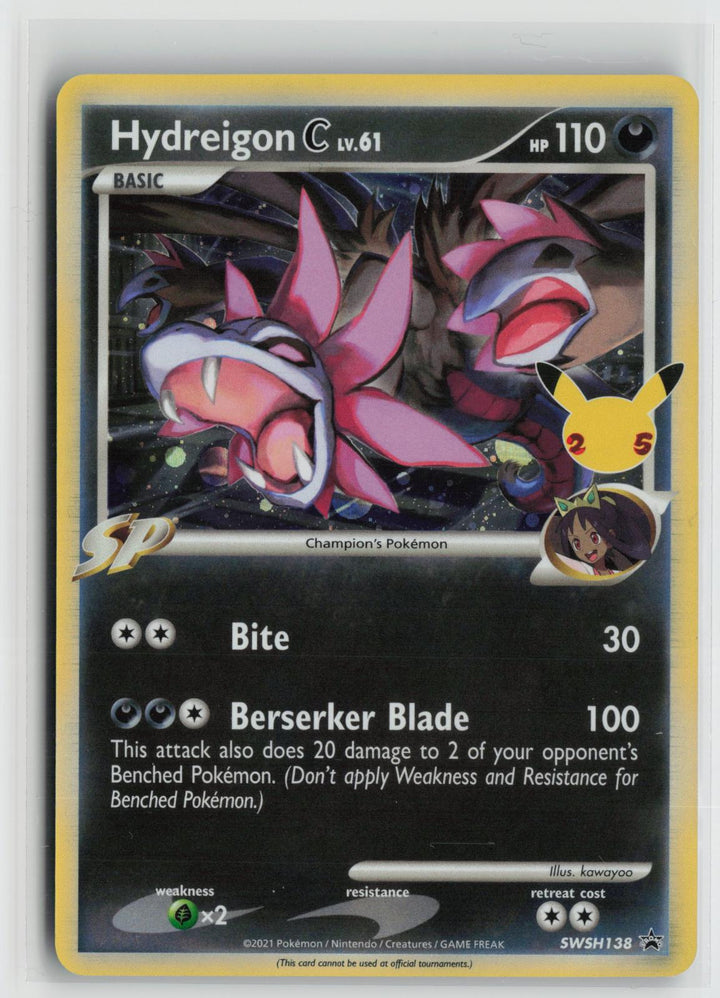 Hydreigon C lv.61 SWSH138 Sword & Shield Promo NM Holo P Pokemon0
