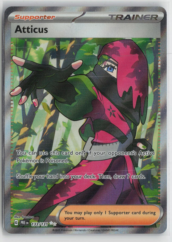 Atticus 133/131 Holo Ultra Rare Prismatic Evolutions Pokemon NM0