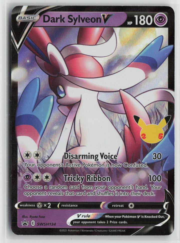 Dark Sylveon V SWSH134 Holo Promo Sword & Shield Promo Pokemon NM0