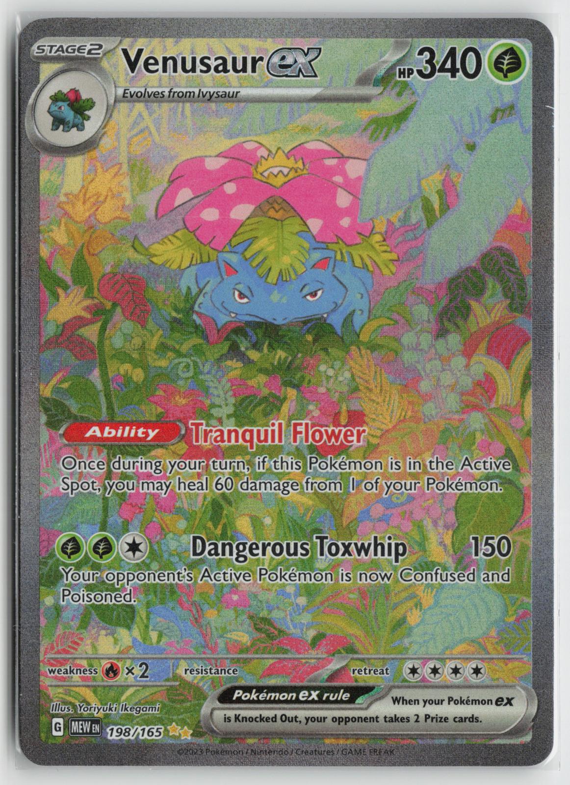 Venusaur ex 198/165 151 NM Special Illustration Rare Holo Pokemon