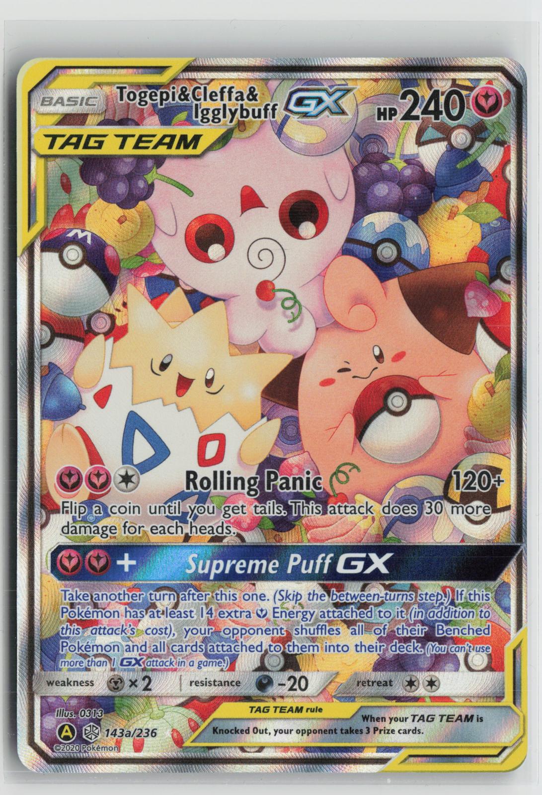 Togepi & Cleffa & Igglybuff GX 143A/236 Holo Alternate Art Promos Pokemon NM