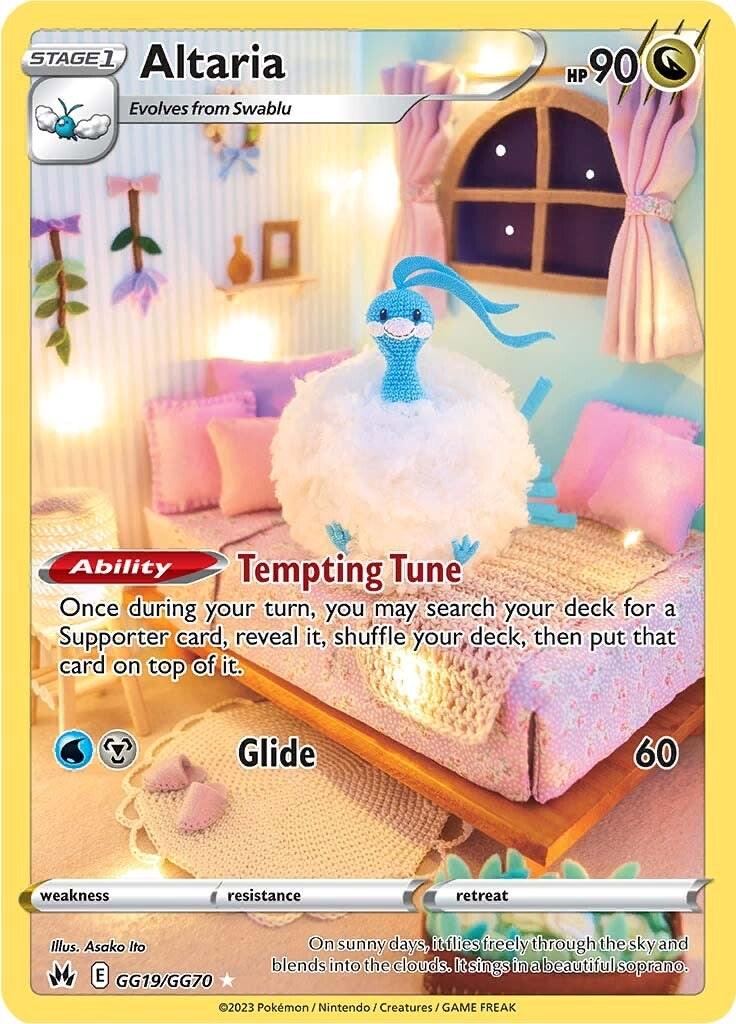 Altaria GG19/GG70 Crown Zenith Galarian Gallery NM Holo TG Pokemon