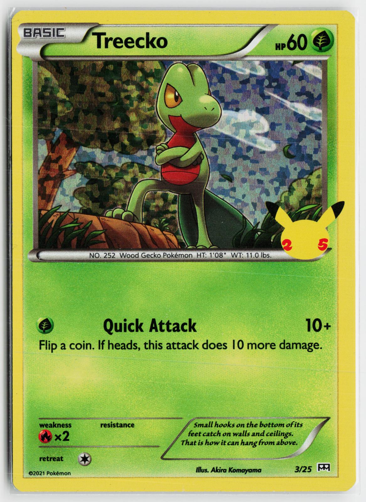 Treecko 003/025 McDonald's 25th Anniversary Promos NM P Pokemon
