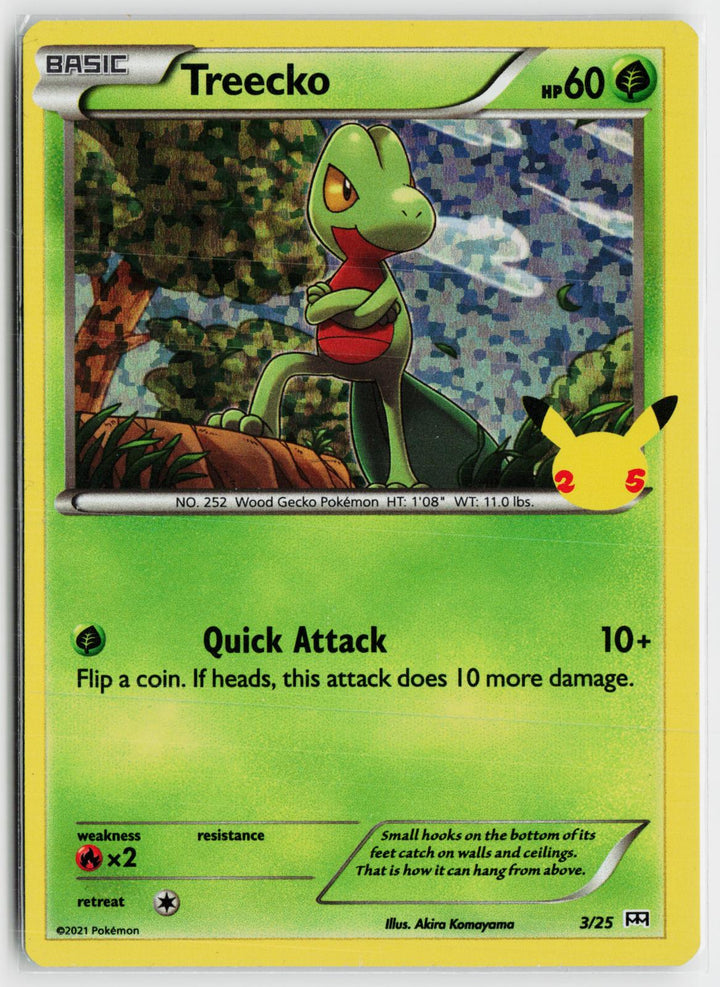 Treecko 003/025 McDonald's 25th Anniversary Promos NM P Pokemon0