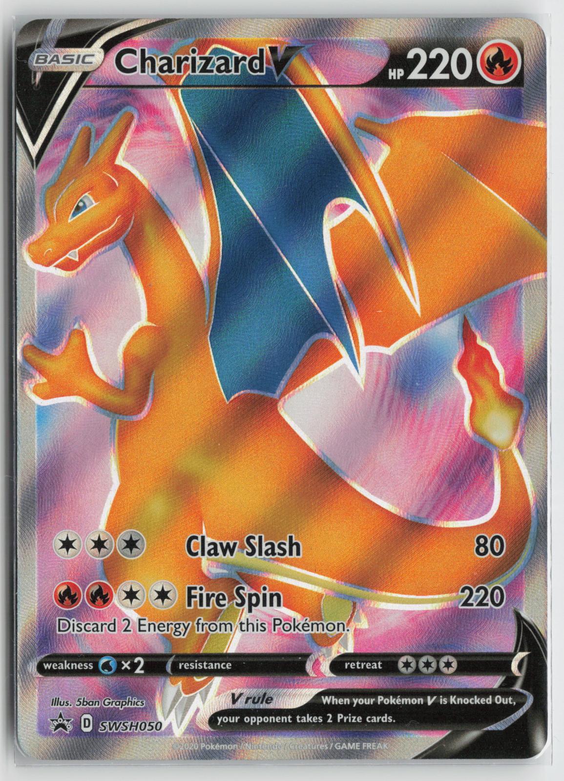 Charizard V SWSH050 Holo Promo Sword & Shield Promo Pokemon NM