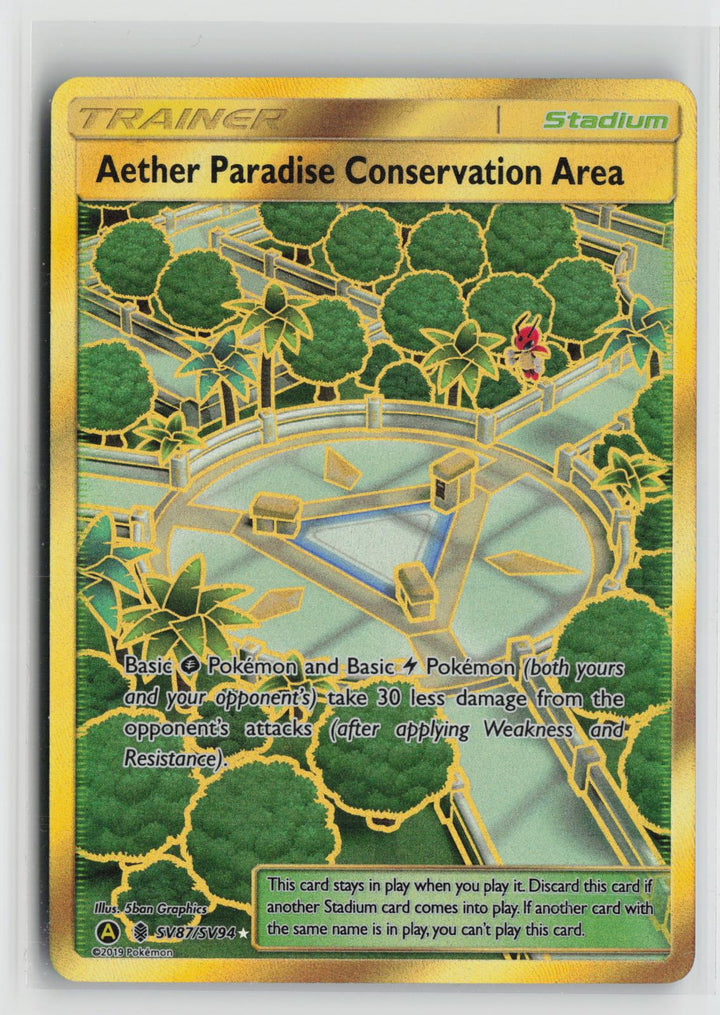 Aether Paradise Conservation Area SV87/SV94 Hidden Fates NM Holo Pokemon0