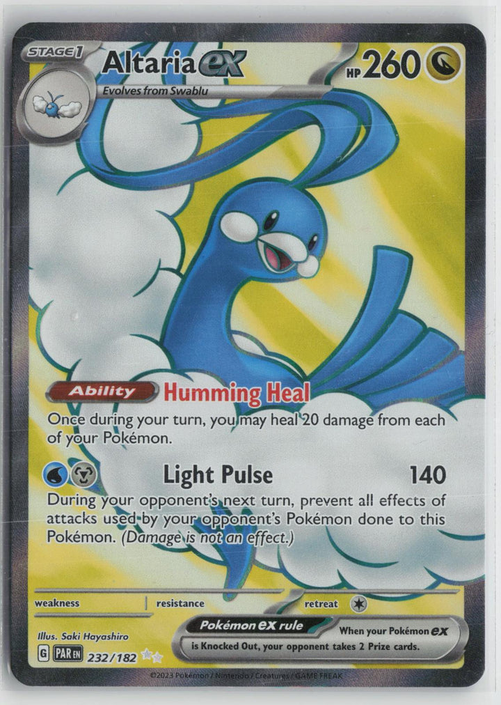 Altaria ex 232/182 Ultra Rare Paradox Rift Pokemon Holo NM0