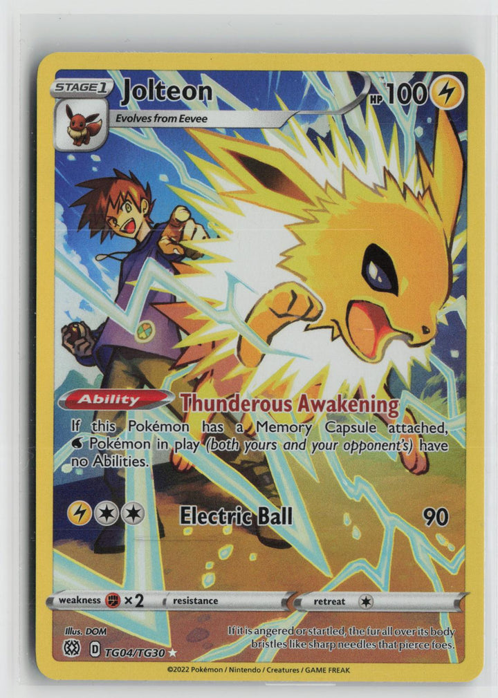 Jolteon TG04/TG30 Brilliant Stars Trainer Gallery NM Holo Pokemon0