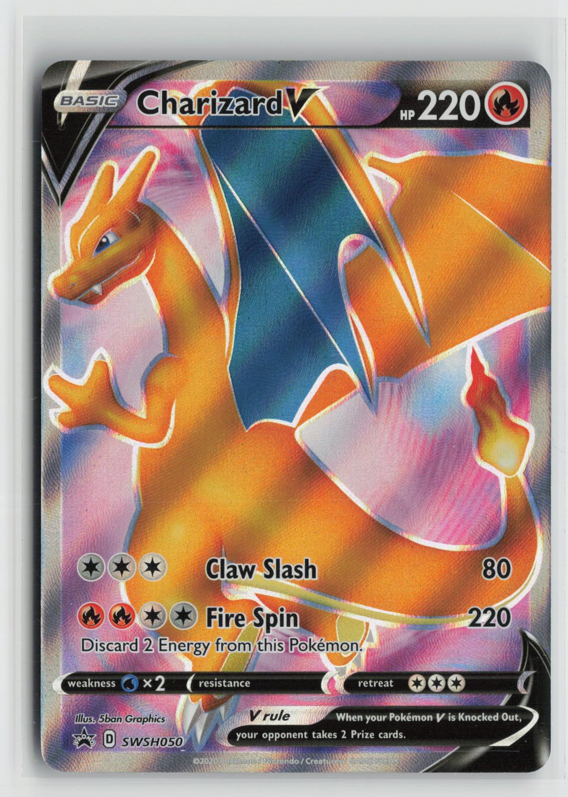 Charizard V SWSH050 Sword & Shield Promo NM Holo P Pokemon