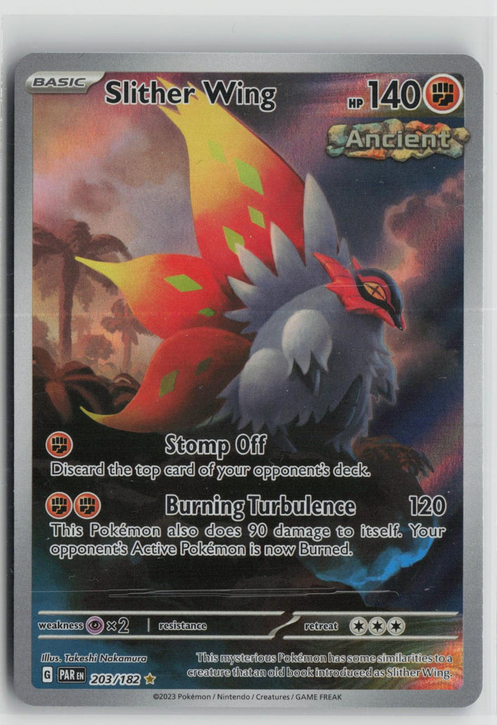 Slither Wing 203/182 Paradox Rift NM Illustration Rare Holo Pokemon0