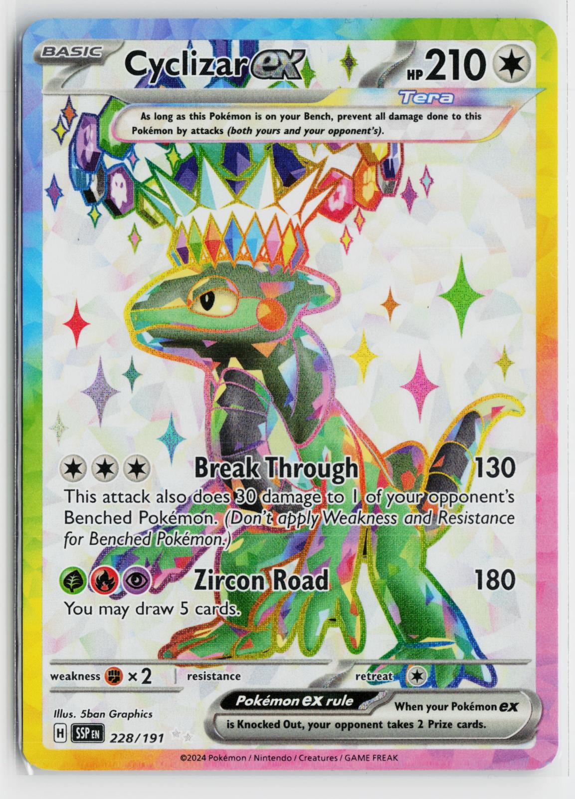 Cyclizar ex 228/191 Surging Sparks NM UR Holo Pokemon