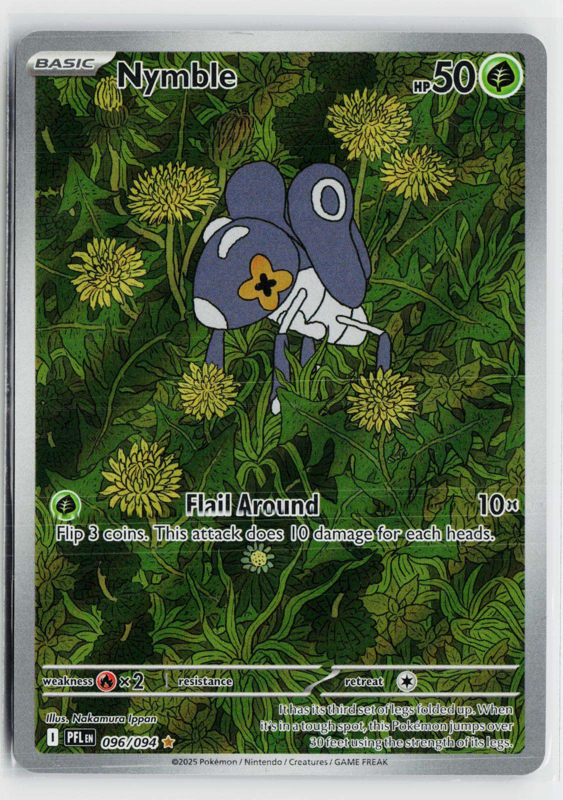 Nymble 096/094 Phantasmal Flames NM IR Holo Pokemon