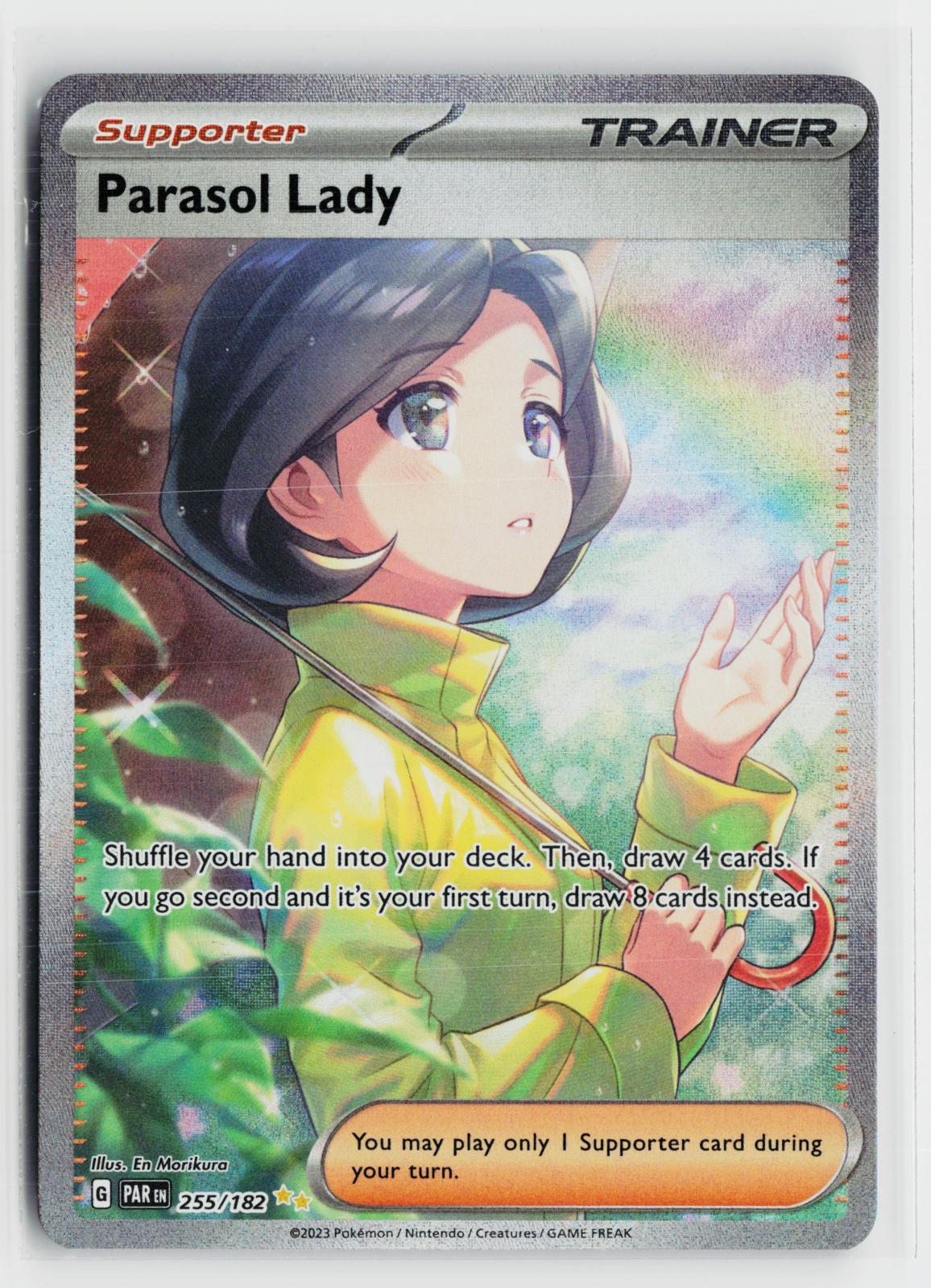 Parasol Lady 255/182 Paradox Rift NM SIR Holo Pokemon