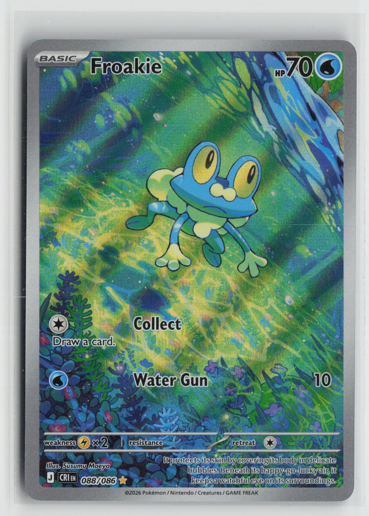 Froakie 088/086 Chaos Rising NM Holo Illustration Rare Pokemon0