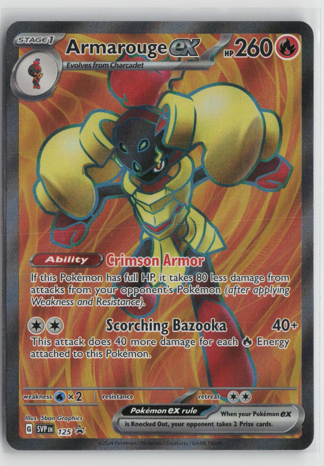 Armarouge ex 125 Holo Promo Scarlet & Violet Promo Pokemon NM