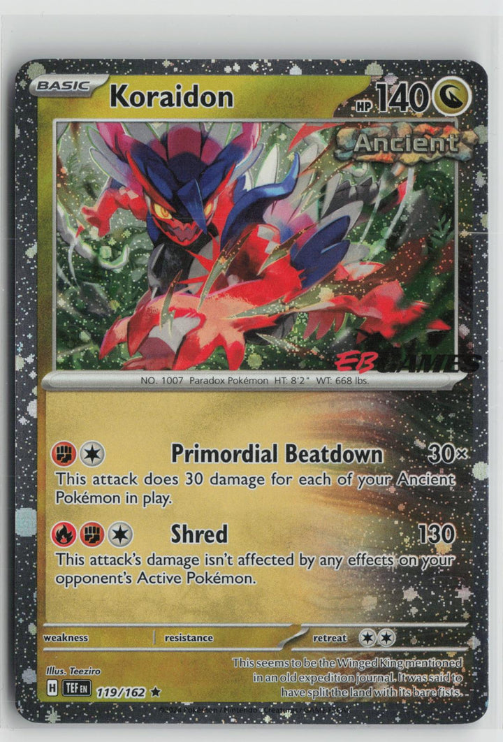 Koraidon EB Games Promo 119/162 Holo Pokemon NM0
