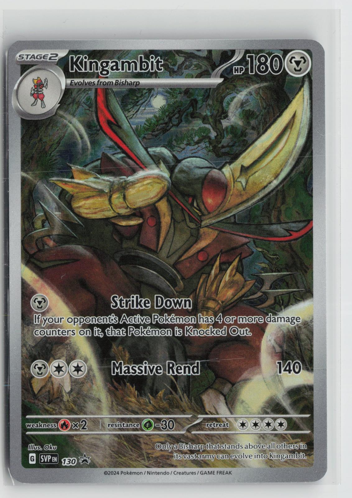Kingambit 130 Scarlet & Violet Promo NM Holo P Pokemon
