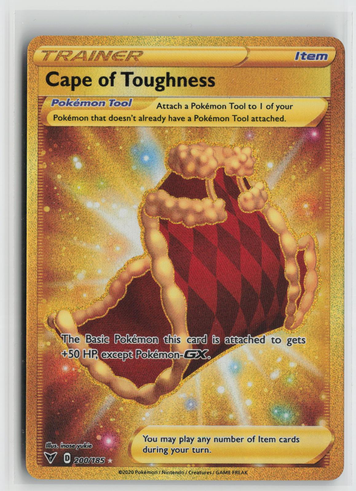 Cape of Toughness 200/185 Secret Rare Vivid Voltage Pokemon Holo NM