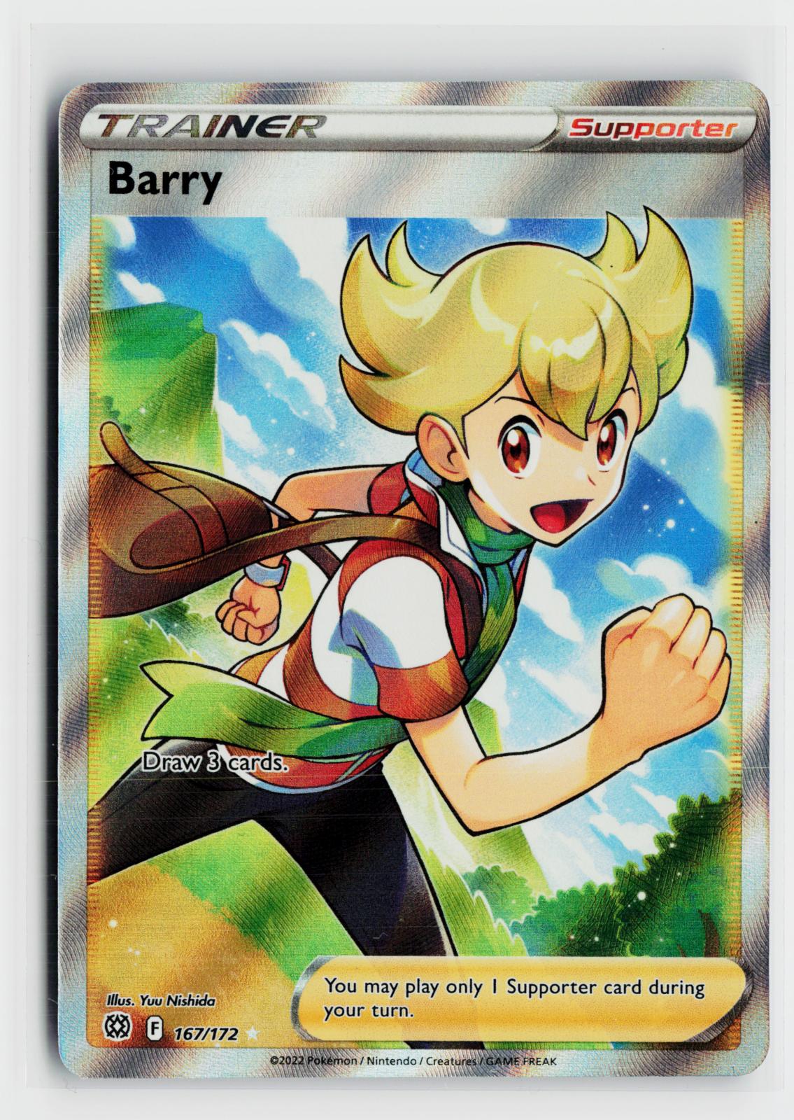 Barry 167/172 Brilliant Stars NM UR Holo Pokemon