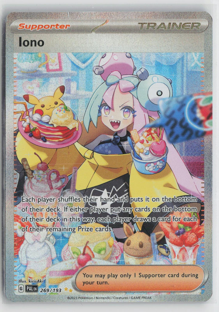 Iono 269/193 Special Illustration Rare Paldea Evolved Pokemon Holo NM0